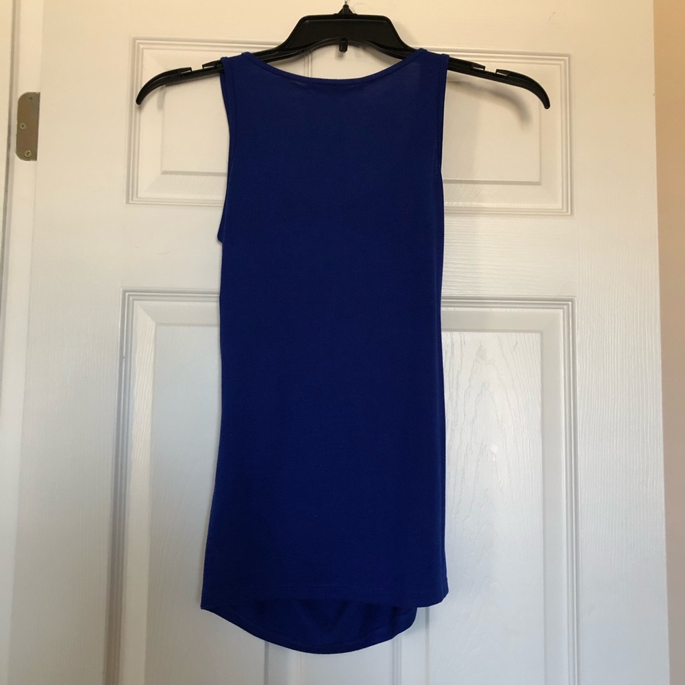 Almost Famous Sleeveless Blue with Sequins Top - Picture 3 of 8